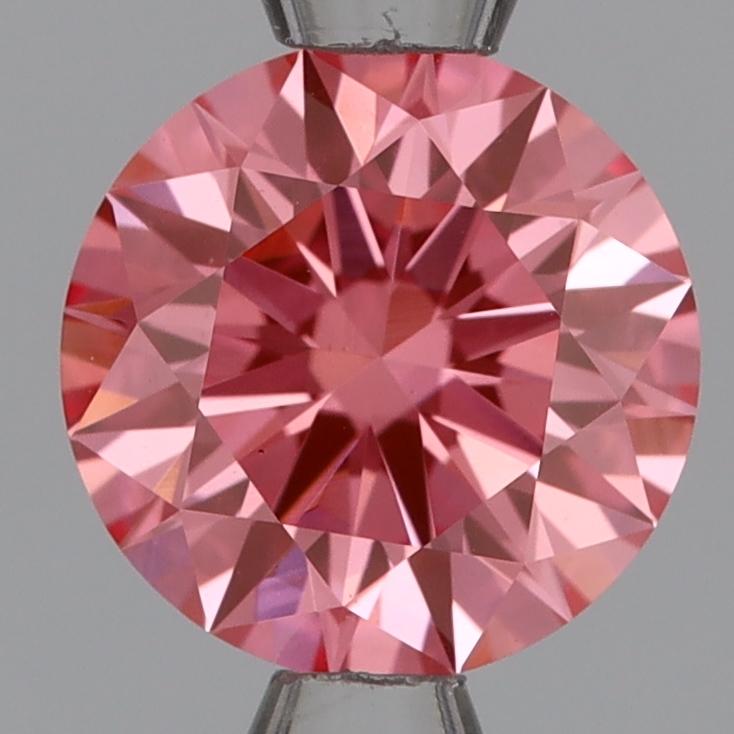 1.08 Ct. Fancy Vivid Pink Round Lab Grown Diamond