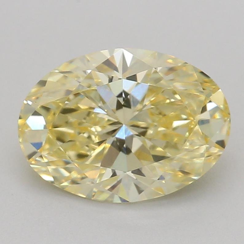 1.02 Ct. Fancy Intense Yellow Oval Lab Grown Diamond