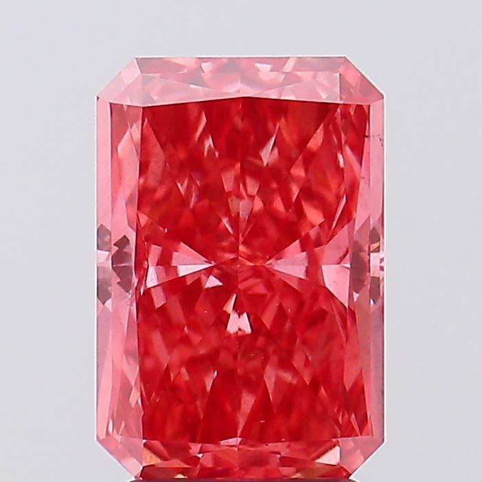 2.87 Ct. Fancy Vivid Pink Radiant Lab Grown Diamond