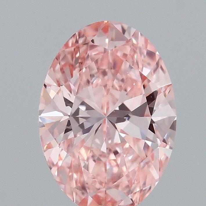 1.53 Ct. Fancy Vivid Pink Oval Lab Grown Diamond