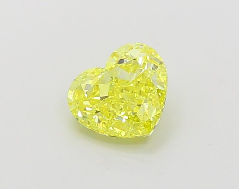 1.07 Ct. Fancy Vivid Yellow Heart Lab Grown Diamond