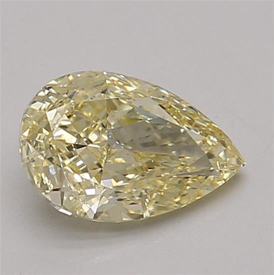 1.01 Ct. Fancy Intense Yellow Pear Lab Grown Diamond