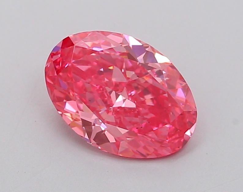 1.31 Ct. Fancy Vivid  Pink Oval Lab Grown Diamond