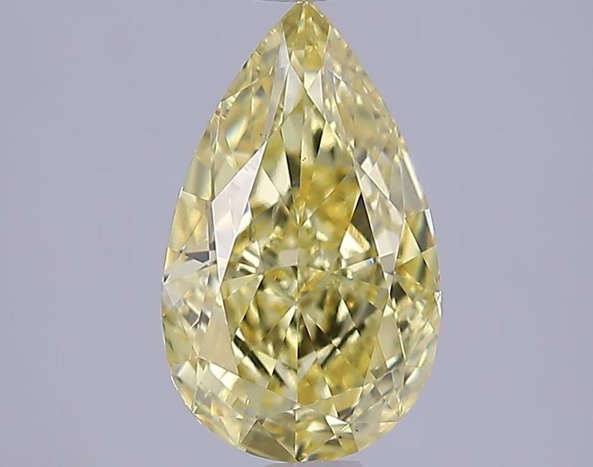 2.03 Ct. Fancy Vivid Yellow Yellow Pear Lab Grown Diamond