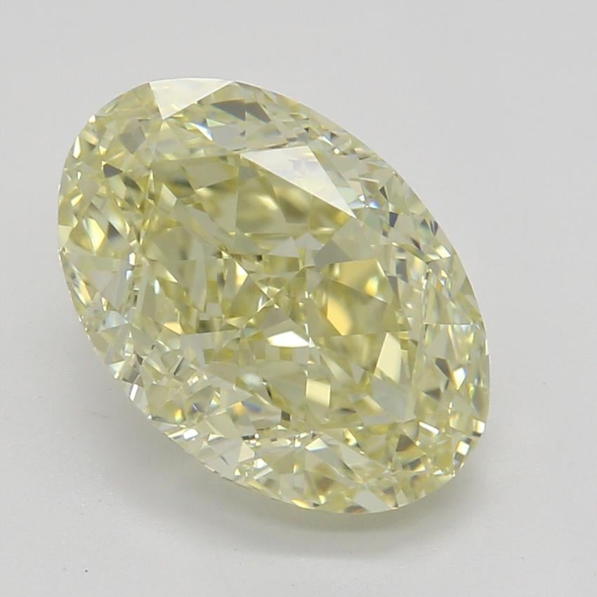 2.09 Ct. Fancy Light Yellow Oval Diamond