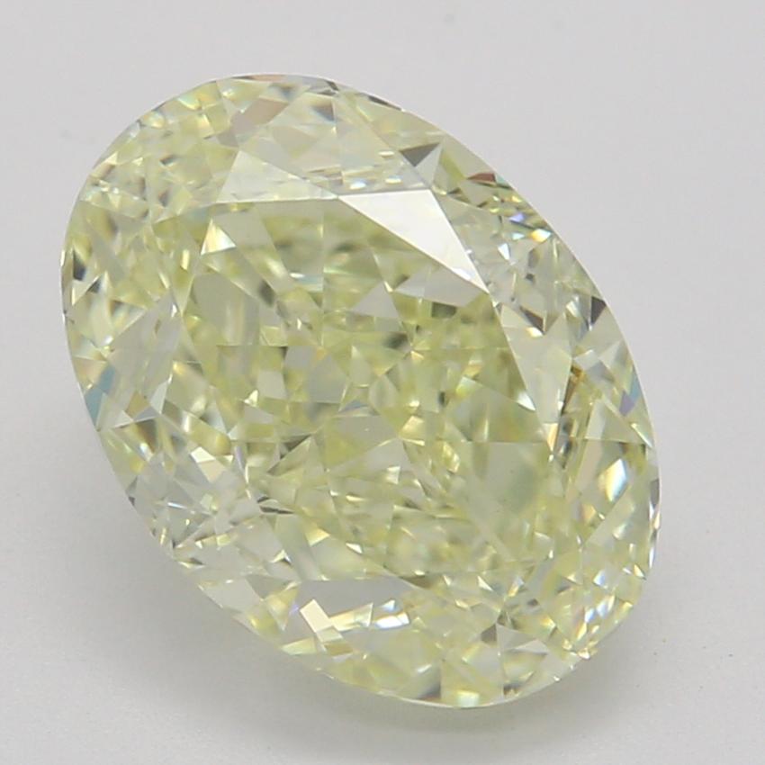 1.72 Ct. Fancy Light Yellow Oval Diamond