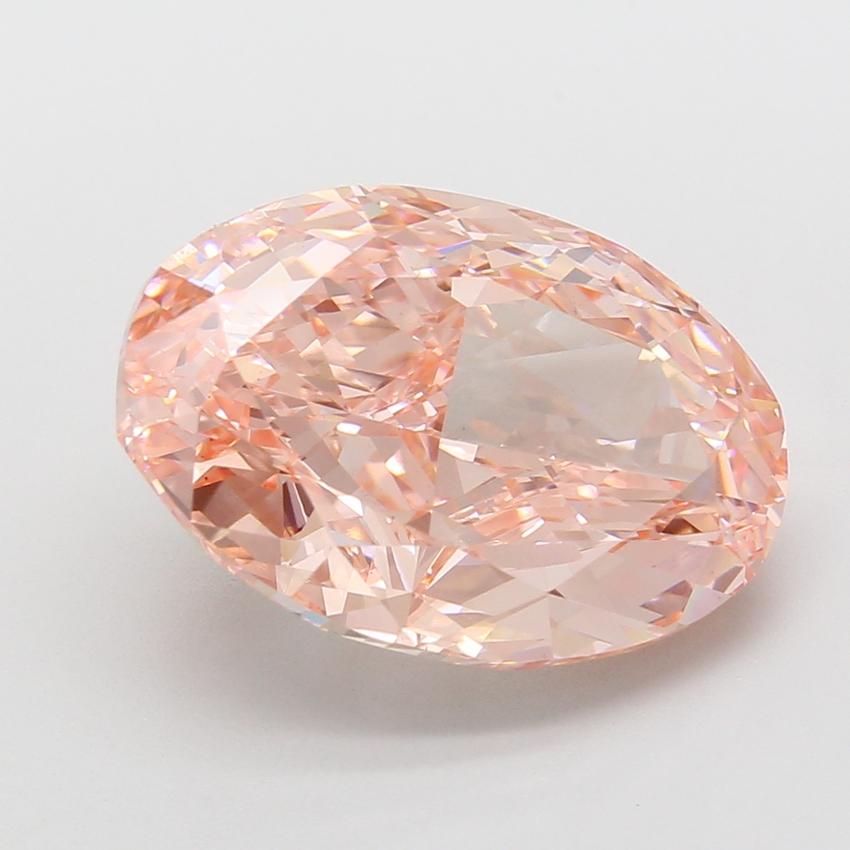 10.10 Ct. Fancy Vivid Pink Oval Lab Grown Diamond