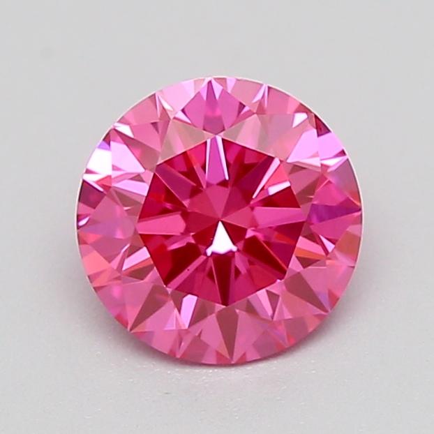 0.43 Ct. Fancy Vivid  Pink Round Lab Grown Diamond