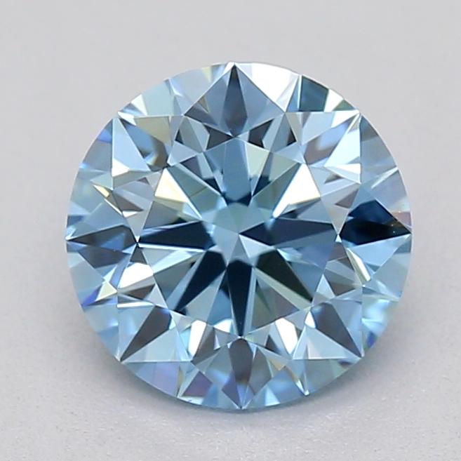 0.71 Ct. Fancy Vivid  Blue Round Lab Grown Diamond