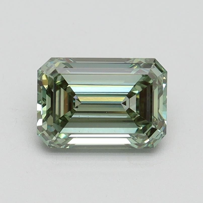 1.05 Ct. Fancy Intense Pacific Green Emerald Lab Grown Diamond