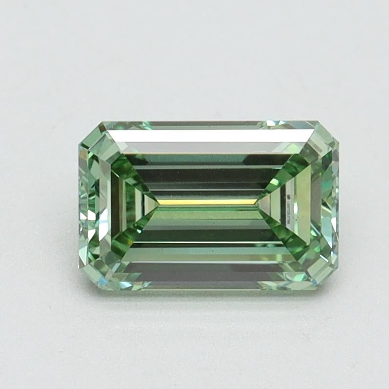 1.03 Ct. Fancy Intense Pacific Green Emerald Lab Grown Diamond
