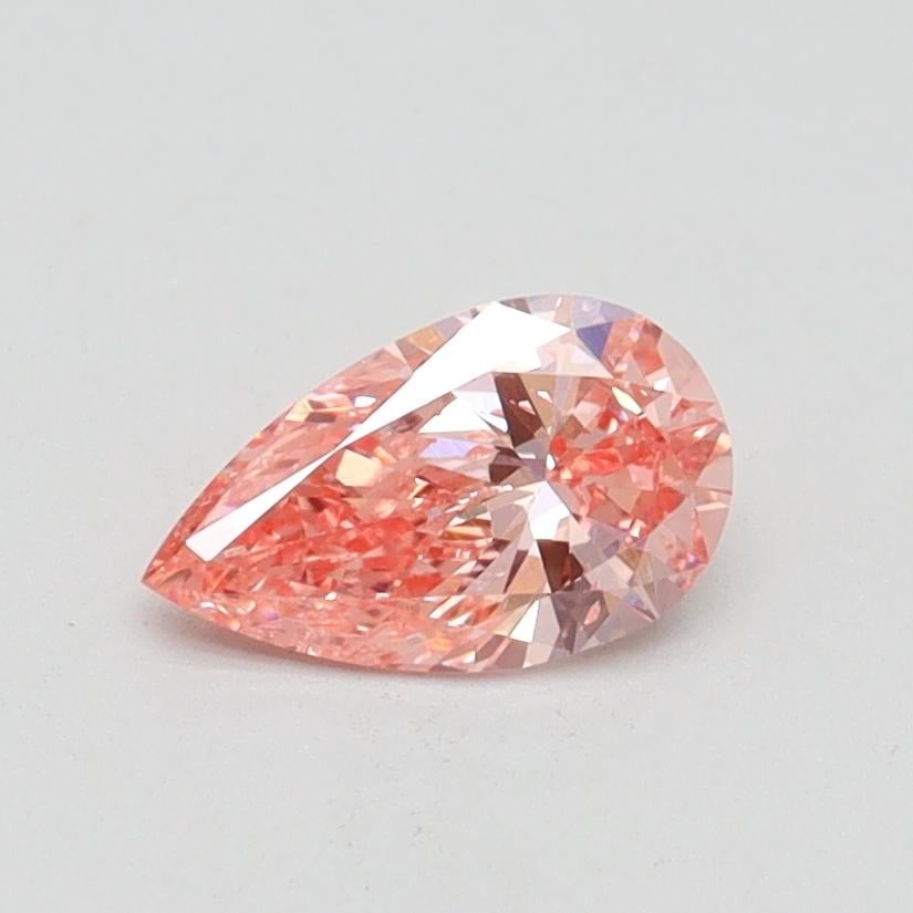 0.50 Ct. Fancy Vivid Pink Pear Lab Grown Diamond
