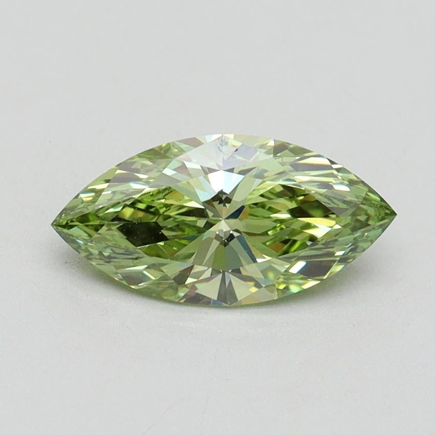 1.00 Ct. Fancy Vivid Green Marquise Lab Grown Diamond