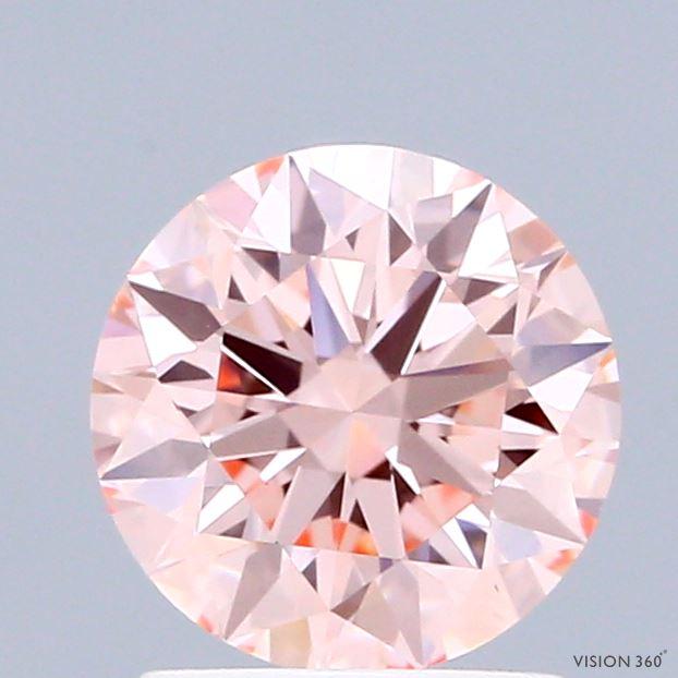 1.52 Ct. Fancy Intense Pink Round Lab Grown Diamond