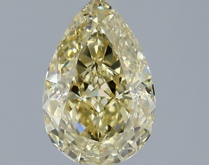 1.60 Ct. Fancy Intense Yellow Pear Lab Grown Diamond