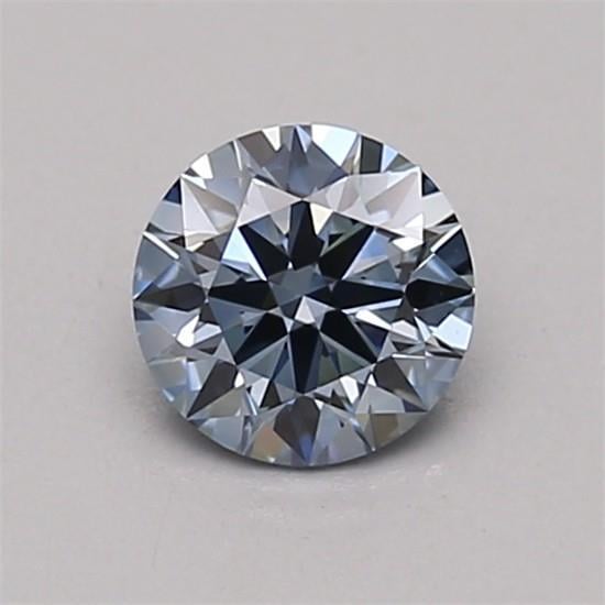 0.48 Ct. Fancy Vivid Blue Round Lab Grown Diamond
