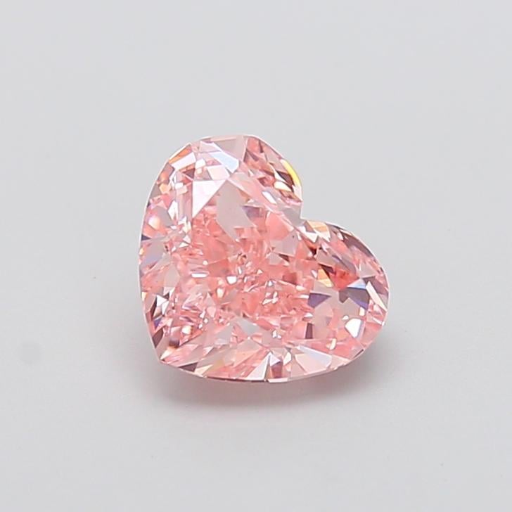 2.02 Ct. Fancy Intense  Pink Heart Lab Grown Diamond