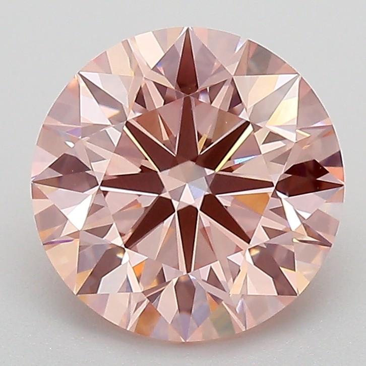 2.54 Ct. Fancy Intense Pink Round Lab Grown Diamond
