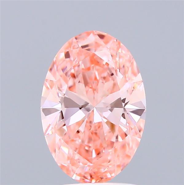 1.40 Ct. Fancy Vivid Pink Oval Lab Grown Diamond