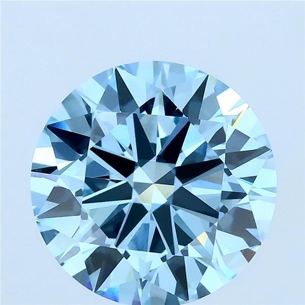 3.00 Ct. Fancy Blue Round Lab Grown Diamond