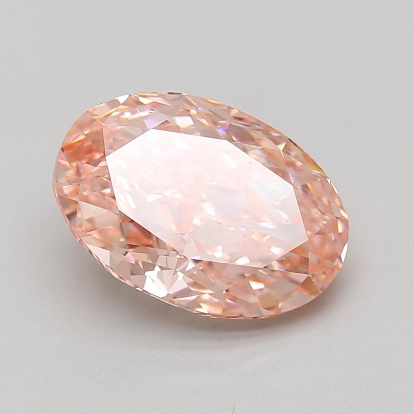 5.04 Ct. Fancy Vivid Pink Oval Lab Grown Diamond