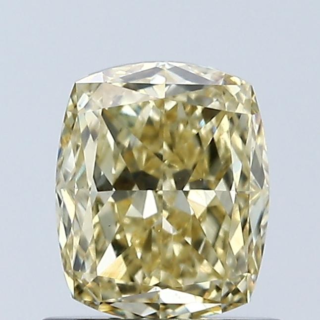 1.05 Ct. Fancy Intense Yellow Cushion Lab Grown Diamond