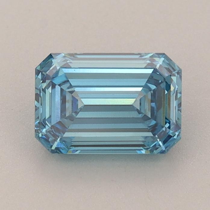 0.99 Ct. Fancy Vivid  Blue Emerald Lab Grown Diamond