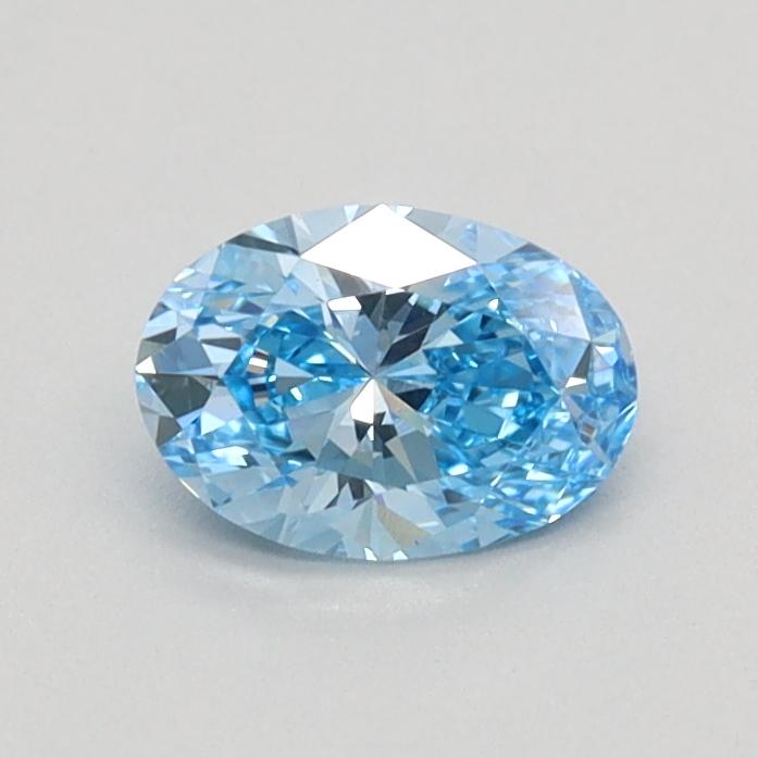 0.41 Ct. Fancy Vivid Blue Oval Lab Grown Diamond