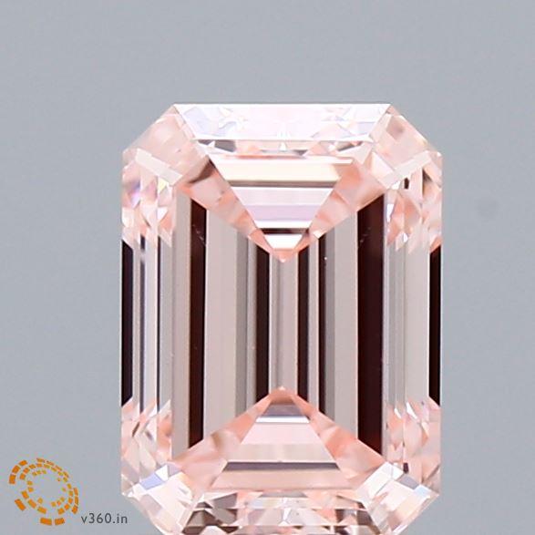 1.50 Ct. Fancy Intense Pink Emerald Lab Grown Diamond