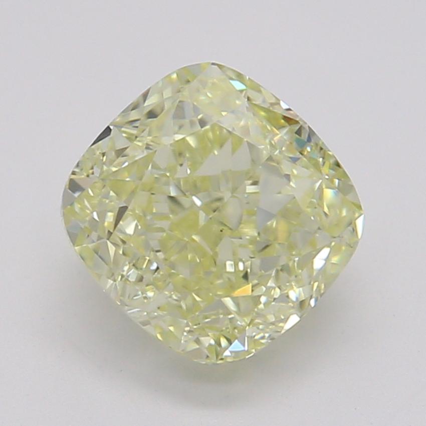 0.90 Ct. Fancy Light Yellow Cushion Diamond