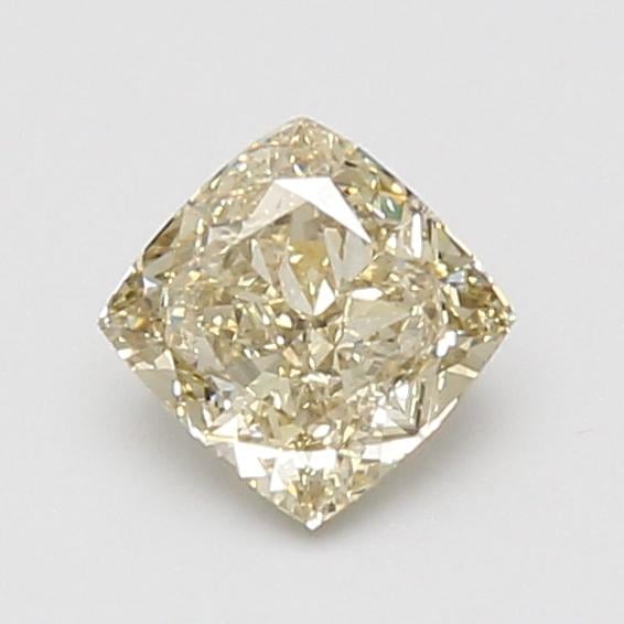 0.81 Ct. Fancy Light Yellow Cushion Lab Grown Diamond