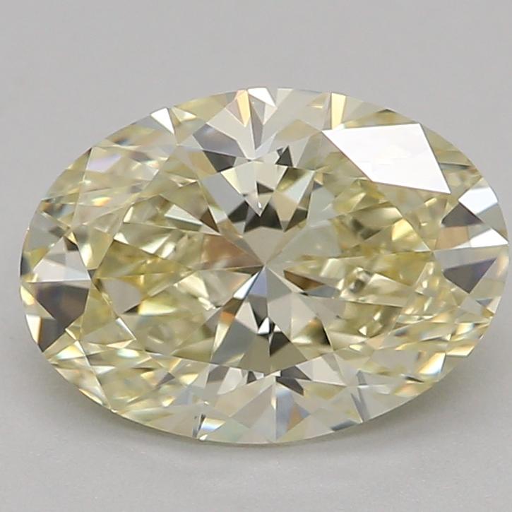 1.04 Ct. Fancy Light Yellow Oval Lab Grown Diamond