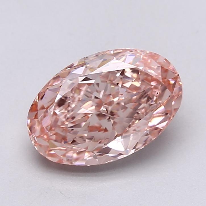 2.67 Ct. Fancy Vivid  Pink Oval Lab Grown Diamond
