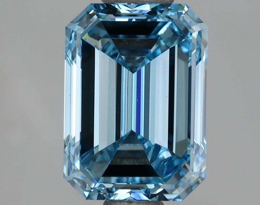 1.96 Ct. Fancy Intense  Blue Emerald Lab Grown Diamond