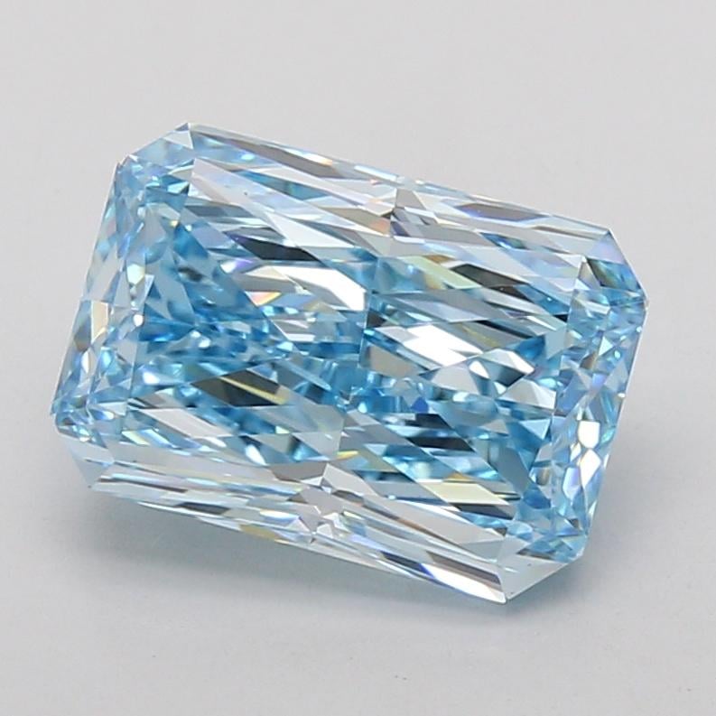 3.49 Ct. Fancy Vivid Blue Radiant Lab Grown Diamond
