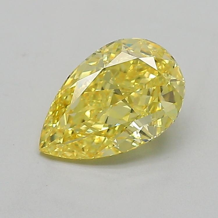 1.38 Ct. Fancy Intense  Yellow Pear Lab Grown Diamond