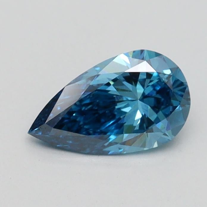 0.53 Ct. Fancy Vivid Blue Pear Lab Grown Diamond