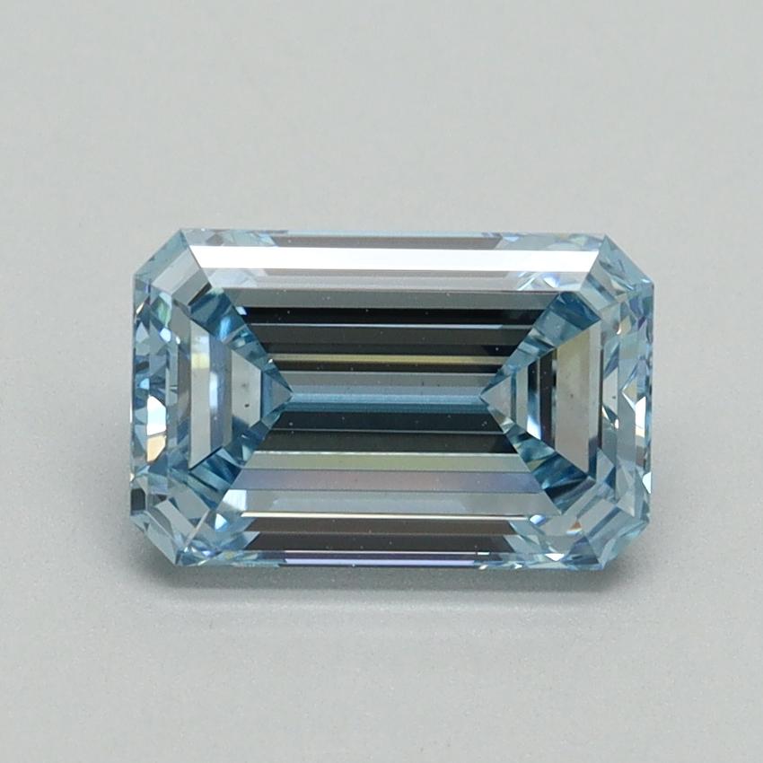 1.53 Ct. Fancy Intense Blue Emerald Lab Grown Diamond