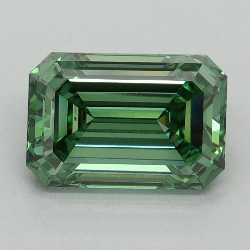 2.12 Ct. Fancy Vivid Pacific Green Emerald Lab Grown Diamond