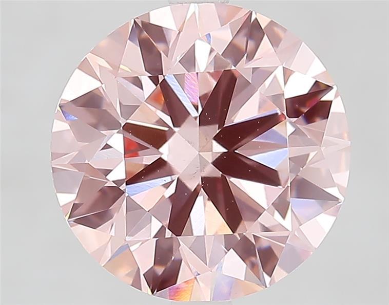 4.53 Ct. Fancy Intense  Pink Round Lab Grown Diamond