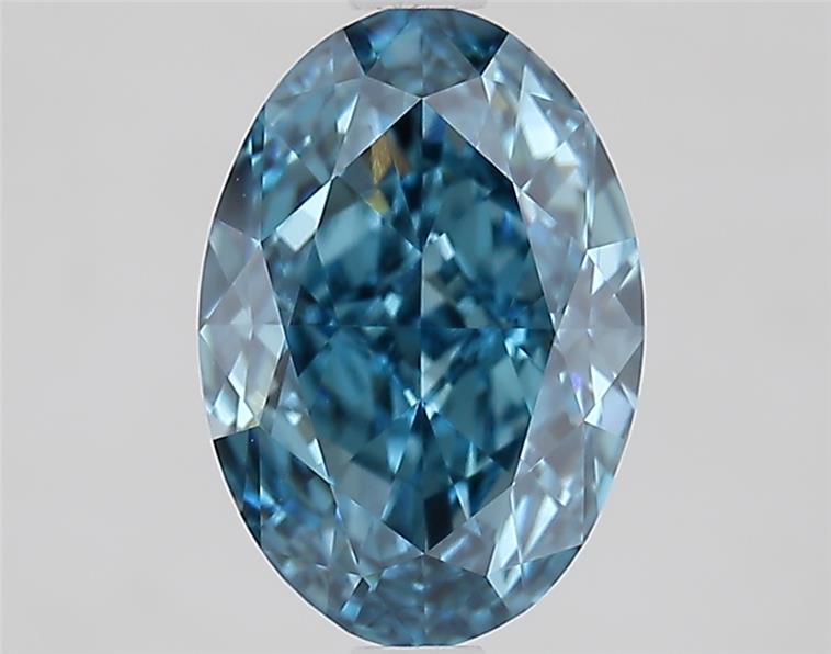 2.32 Ct. Fancy Vivid  Blue Oval Lab Grown Diamond