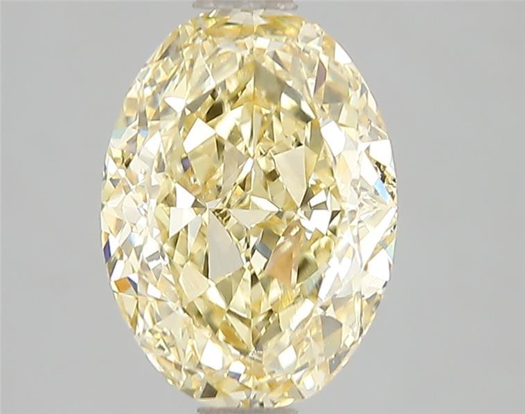 3.01 Ct. Fancy Vivid Yellow Oval Lab Grown Diamond