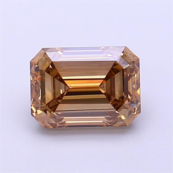 1.22 Ct. Light Brown Emerald Lab Grown Diamond