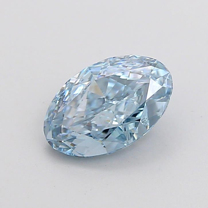 1.29 Ct. Fancy Intense Blue Oval Lab Grown Diamond