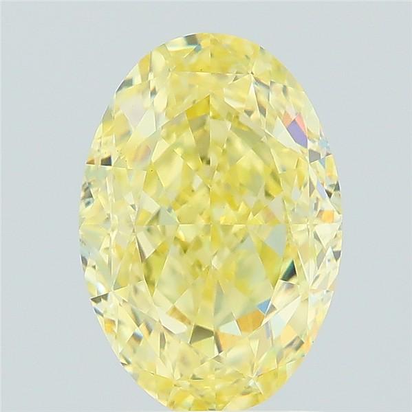2.26 Ct. Fancy Intense Yellow Oval Lab Grown Diamond