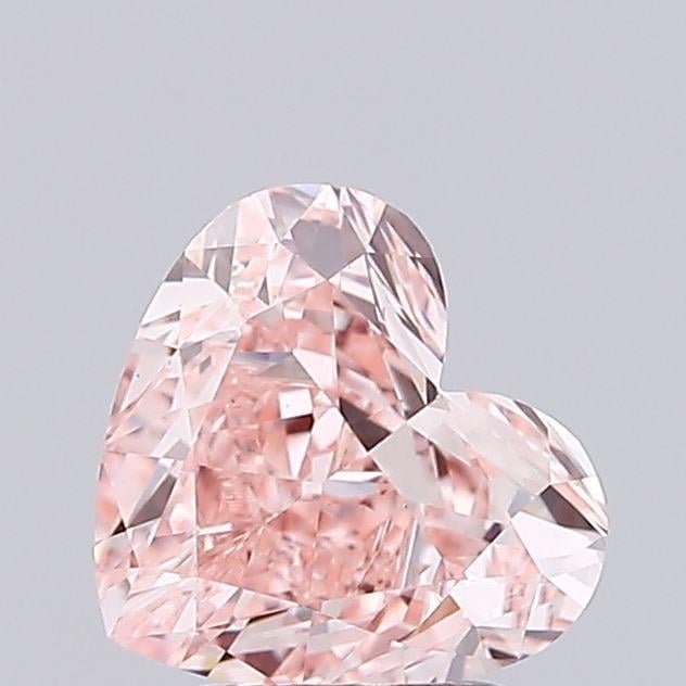 1.60 Ct. Fancy Vivid Pink Heart Lab Grown Diamond