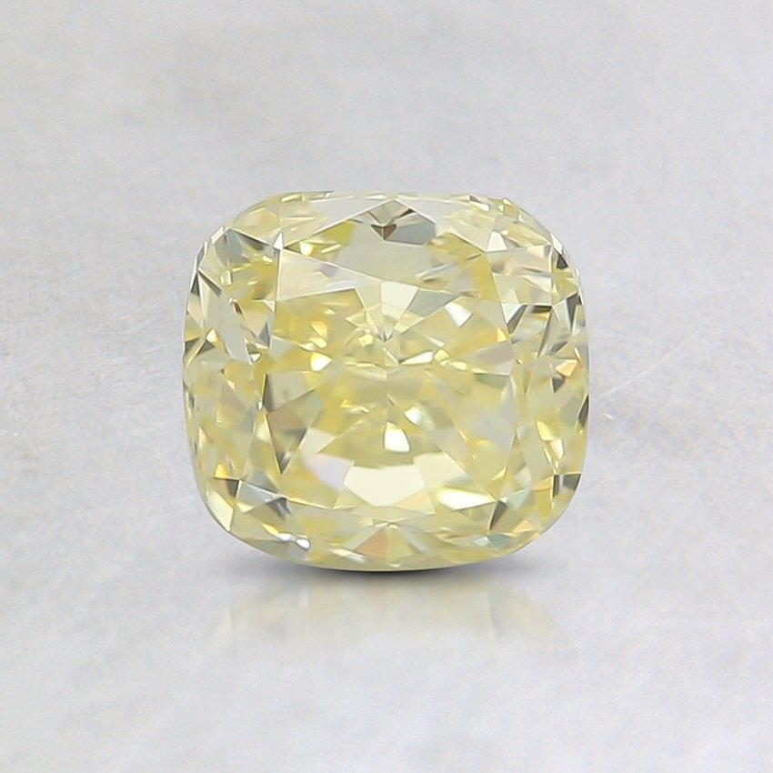 0.97 Ct. Fancy Yellow Cushion Diamond