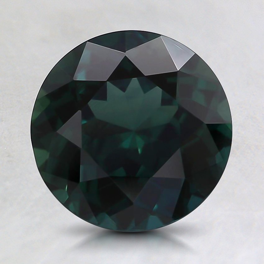 7.9mm Premium Teal Round Sapphire