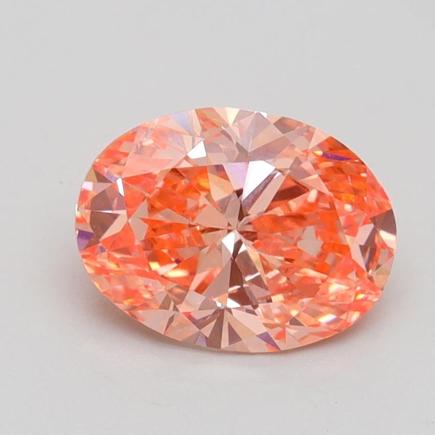 1.50 Ct. Fancy Vivid Pink Oval Lab Grown Diamond