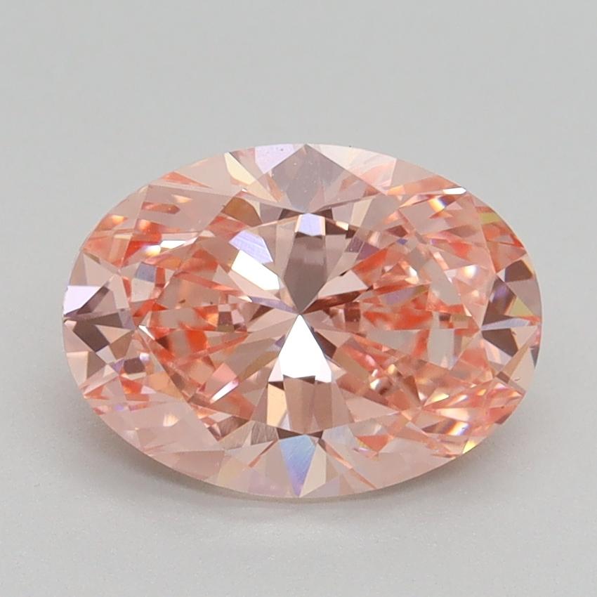 2.00 Ct. Fancy Intense Pink Oval Lab Grown Diamond